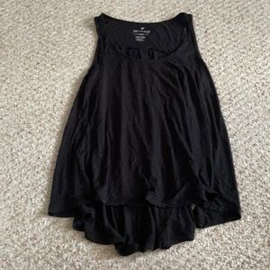 Women’s black tank top